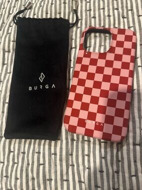 Burga Red & Pink Checkerboard iPhone 14 Pro Max Case